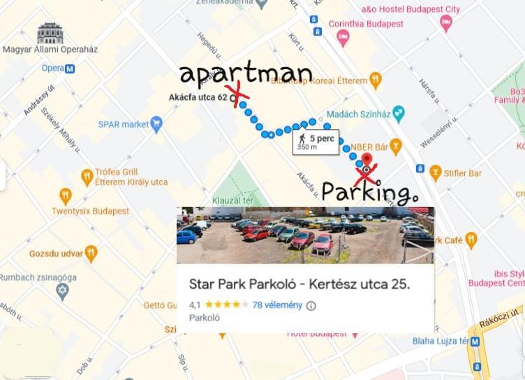 Downtown Acacia Str Apartment Budapest Ngoại thất bức ảnh